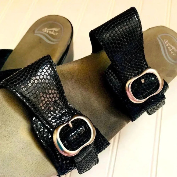 Dansko Sophie Black Moray Sandals - Picture 7 of 8